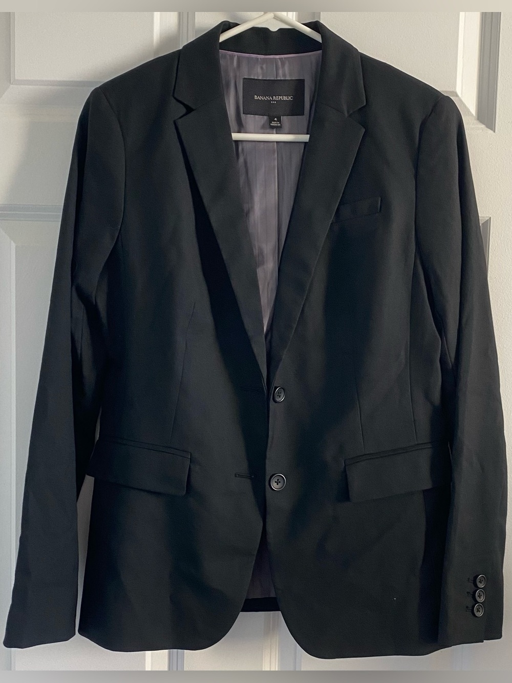 Banana Republic black blazer, Size 4 #formalwear #blazer